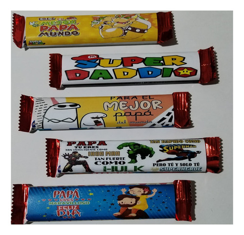 30 Chocolates Nikolo Personalizados - Día Del Padre