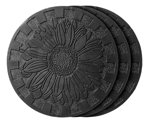 ~? Hf By Lt Deluxe Rubber Stepping Stone, Sunflower Design, 
