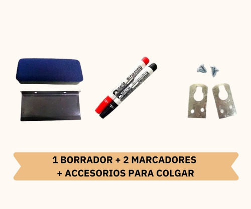 Pizarra Blanca 70x100 + Accesorios