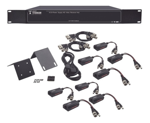 300m Video+poder 8ch Para Rack Alimentación 36-12 Vcd 4k