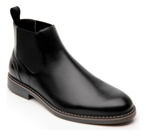 Botin Hombre Chelsea Piel Flexi Cómodos Negro 25-29 404604