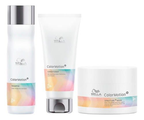 Kit Capilar Wella Pro Color Motion - Sh E Cond E Másc 150ml