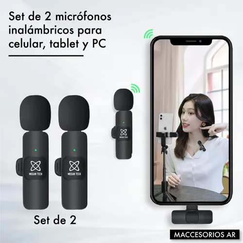 Microfono Inalambrico Celular Usb C Compatible iPhone