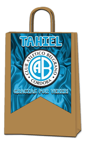 Kit Imprimible Candy Belgrano Córdoba Fútbol Personalizado