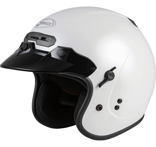 Casco De Calle Abierto Gmax Gm-32 (blanco Perla, Grande)