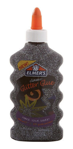 Cola De Slime Com Glitter Classic 177ml Preto Elmers 39577