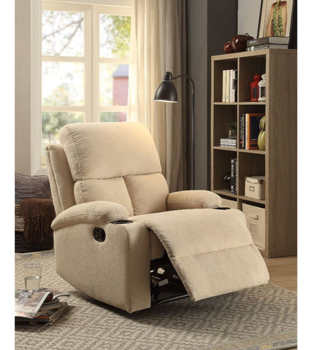 Sillón Reposet Reclinable Manual De Tela Contemporáneo Rosia