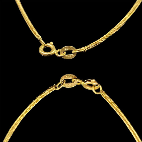 Cadena De Oro 18k Vieri Italiana 3,3gr Dorado (Usado)