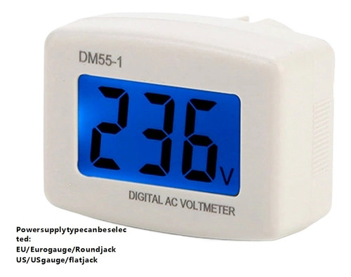 Lcd Digital Voltmeter Ac 80-300v P Type Voltage Meter