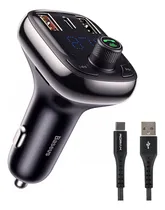 Comprar Transmisor Fm Autos Bluetooth Mp3 Llamadas Cable Usb Tipo C