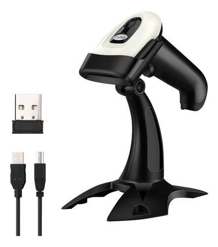 Eyoyo Wireless 2d Qr Barcode Scanner Con Soporte, Bluetooth 