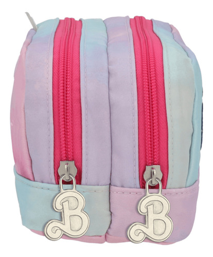 Lapicera Estuche Organizador Barbie Azul/rosa 041a Color Azul