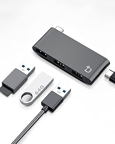 Hub Usb-c 4 En 1 Dockcase Con Tipo C, Usb 3.0, Usb 2.0 Comp