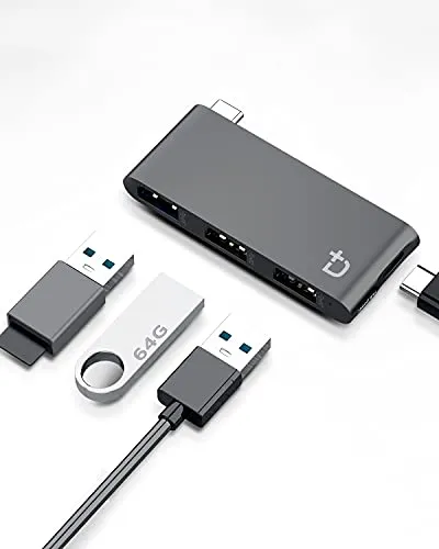 comprar Hub Usb-c 4 En 1 Dockcase Con Tipo C, Usb 3.0, Usb 2.0 Comp