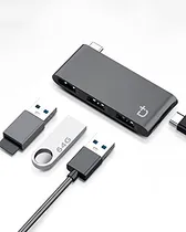 Comprar Hub Usb-c 4 En 1 Dockcase Con Tipo C, Usb 3.0, Usb 2.0 Comp