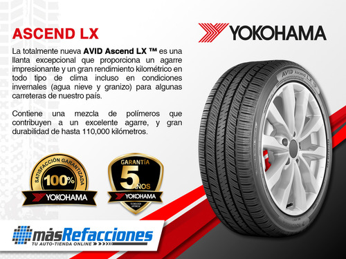 Llanta 215/70 R15 Yokohama Avid Ascend Lx 98t