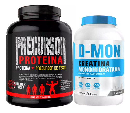 Precursor De Testo 2.2kg + Creatina Monohidratada D-mon 1kg