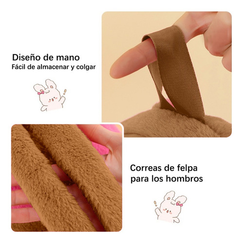 . Mochila Felpa Para Capibara Muñecas Bolsa Mini Informal