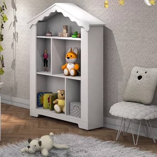 HZH Estante giratória 360° para crianças, estante infantil de chão, estante  criativa para livros em forma de casa, organizador de armazenamento de  brinquedos, móveis infantis para quarto : : Casa