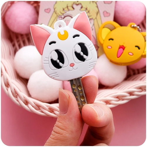 Funda Para Llaves De Artemis Sailor Moon Anime Cat Gato 