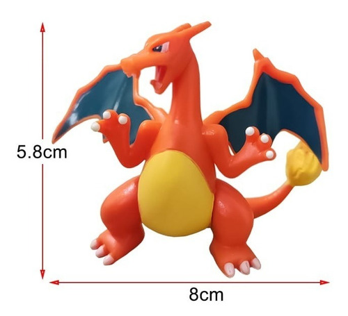 Boneco Pokemon Charizard Articulado Colecionável Act Figure