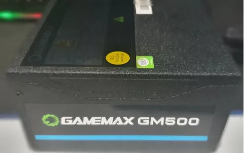 Fonte de Alimentação Gamemax GM500 500W Box 80 Plus Bronze C/PFC Preta