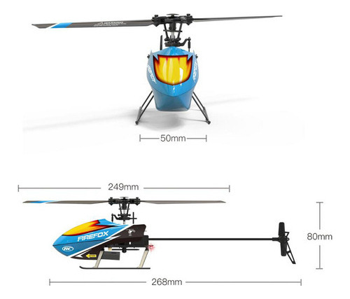 Control Remoto Con Motor Cepillado De 6 Ejes C129 Mini Rc, 2