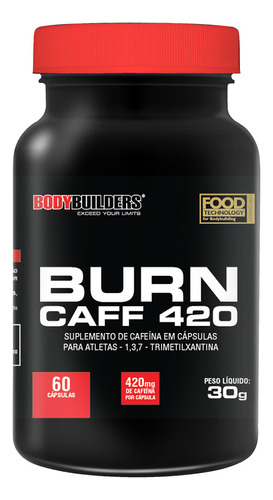 Burn Caff 420 60 Caps - Bodybuilders