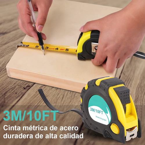 Flexómetros/cintas Metricas Acero Inoxidable 3 M Retractil