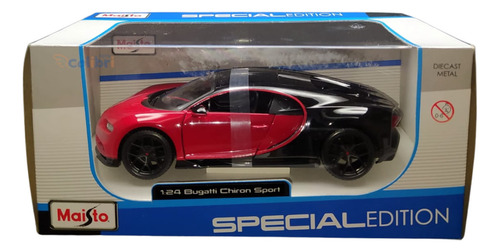 Maisto Special Edition 1:24 Bugatti Chiron Sport Vermelho