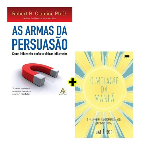 Livros - As Armas Da Persuasão + O Milagre Da Manhã