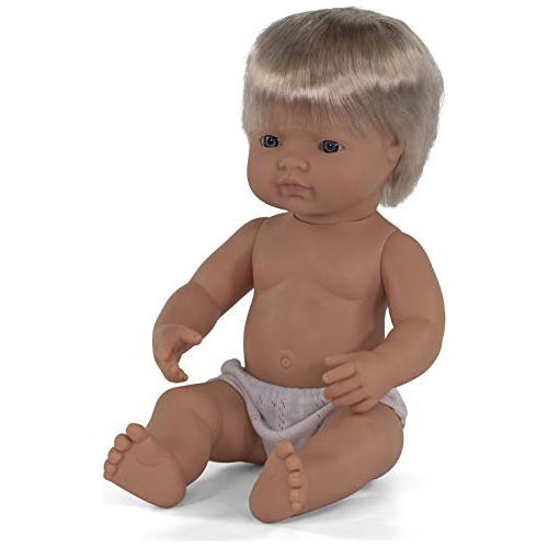 Miniland 15 Anatomically Correct Baby Doll Caucasian Boy