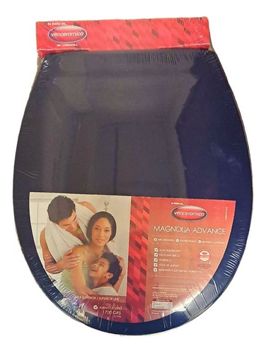 Asiento Magnolia Azul Oscuro Para Sanitarios Venceramica