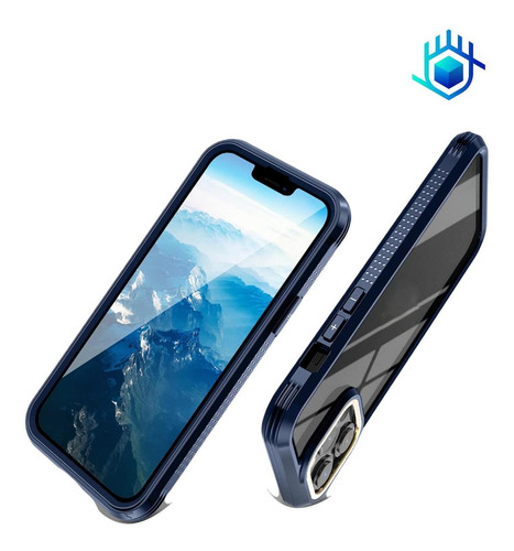 Imagen 6 de 10 de Funda 360 Fuerte Para iPhone+mica Uso Rudo Cobertura Complet