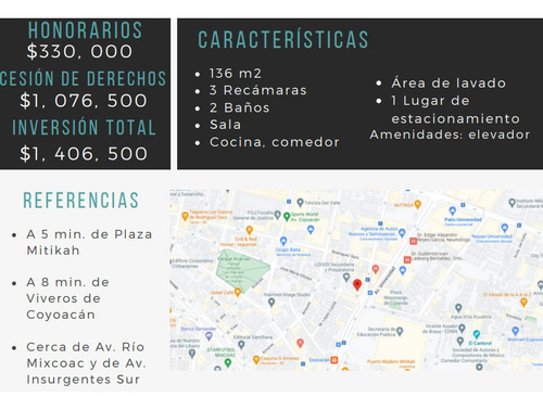 Departamento En Gabriel Mancera Col. Del Valle Sur En Remate Bancario Sdc