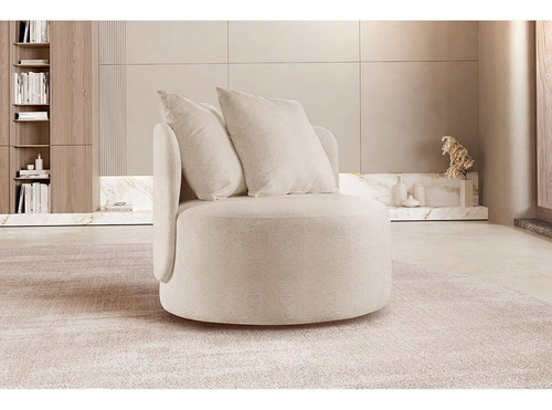 Poltrona Redonda Orgânica Moon Nude Db