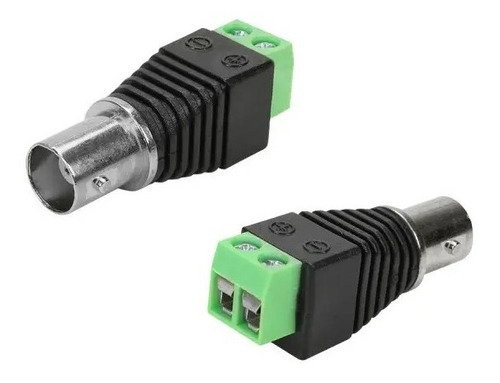 Kit 30 Conector Bnc Femea Com Borne Para Cftv