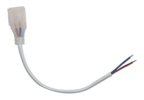 30 Conector Plug Para Mangueira Neon 12v Branco