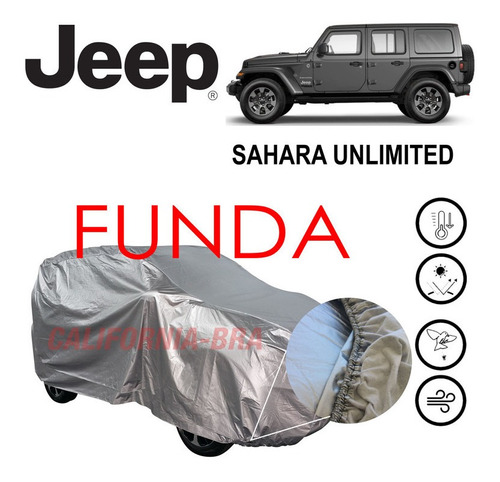 Funda Cubierta Lona Cubre Jeep Sahara Unlimited 2023