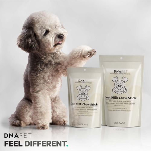 Leche De Cabra Chew Sticks Dna Pet Para Perros Con Alto Cont