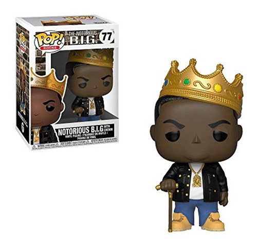 Funko Pop Rocks: Music Notorious B.i.g. Con Corona Figura