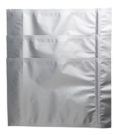 Bolsa Al Vacio (50) - 8 X12 X4 Zip Seal Stand Up Mylar Bag
