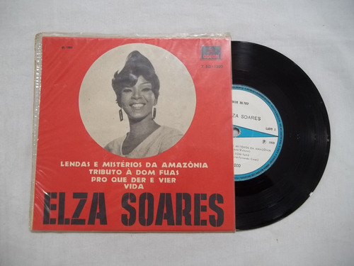 Vinil Compacto Ep - Elza Soares - 1969 - Vida - Qe