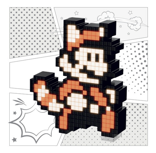 Lampara Mapache Mario 3 Pixel Pals Colección Pdp 024