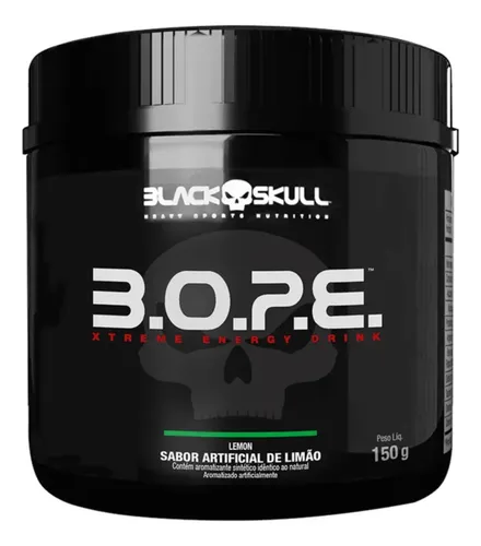 Pré Treino Black Skull 150g Sabor Limão