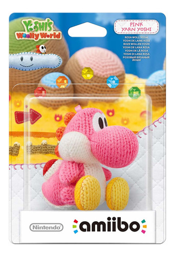 Amiibo Pink Yarn Yoshi - Yoshi's Wolly World Series