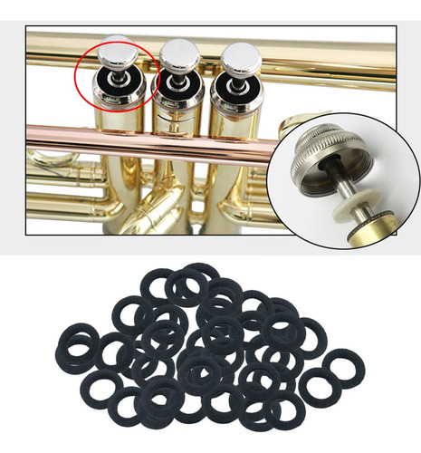 2 Accesorios De Trompeta Almohadillas De Fieltro Blancas