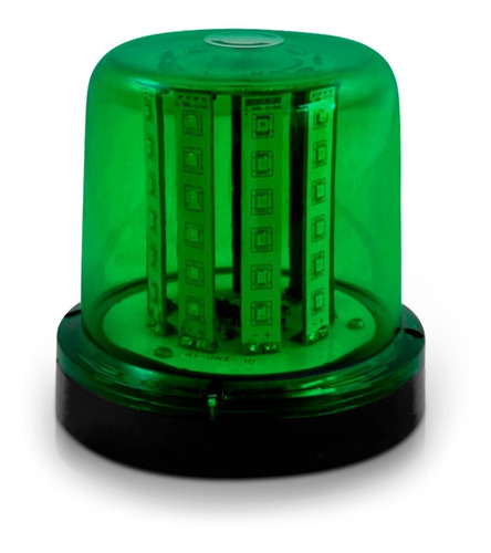 Sinalizador Giroflex Led 10w 12v 7 Efeitos De Luz Verde