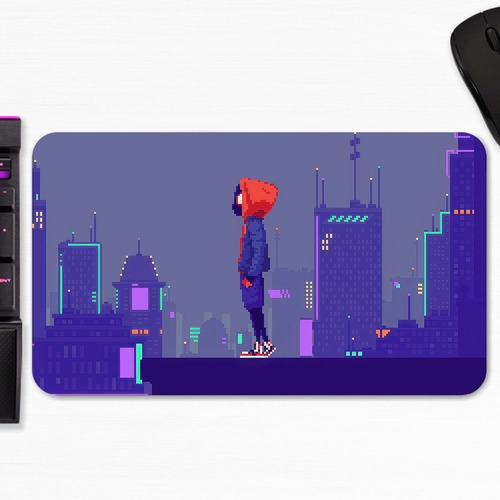 Mouse Pad Spider-man Miles Morales Pixel Art Gamer M