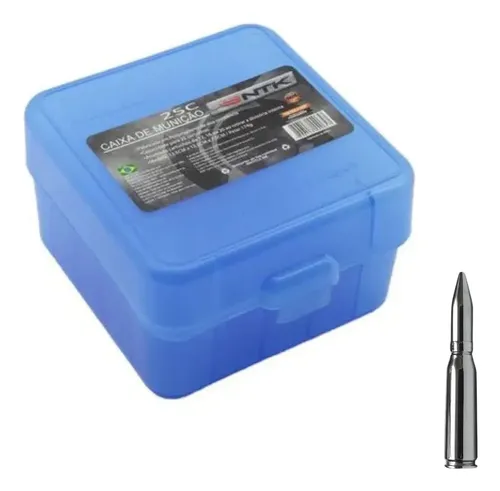 Caixa Munição Nautika Tático 25c Azul 12.5cm | MercadoLivre